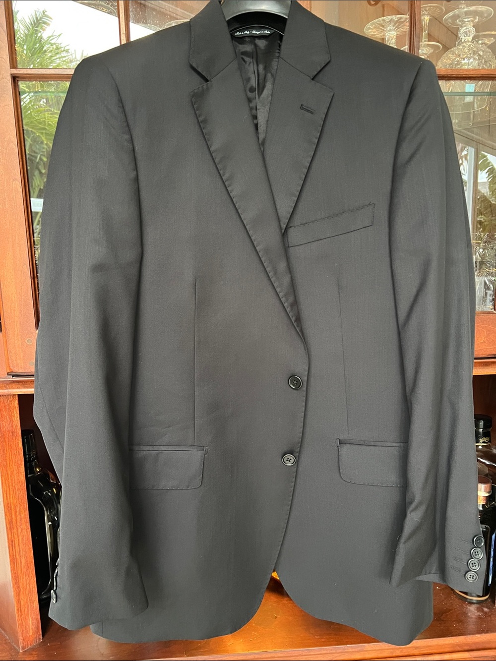 Ermenegildo Zegna Black Two-Button Men's Sport Coat